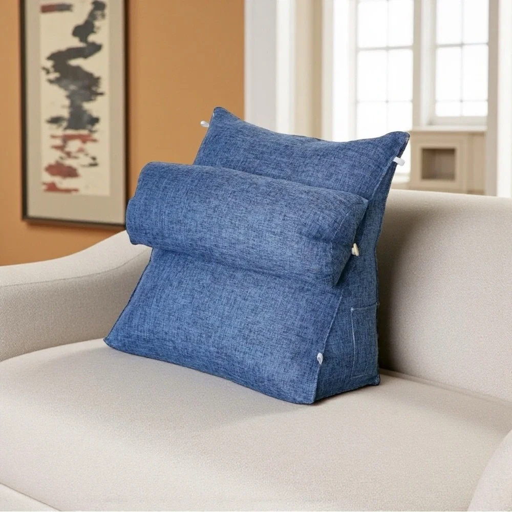 Chic Blue Adjustable Sitting Pillow